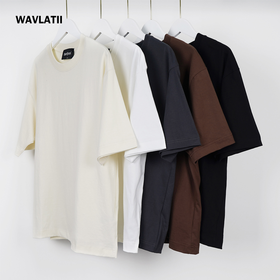 Blouse Off Shoulder - WAVLATII 여성용 오버 사이즈 화이트 블랙