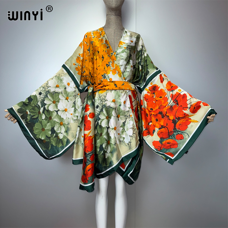 WINYI 여름 kimonosilk 느낌 짧은 카디건  - Cover Up Kaftan 리뷰 및 가격