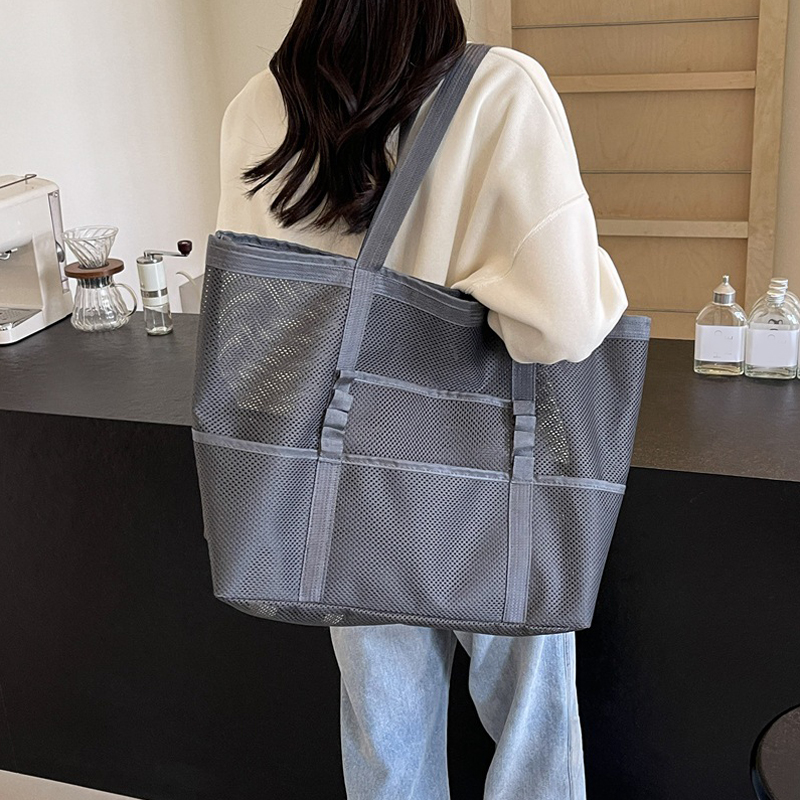 중공 대용량 메이크업 보관 가방 여성 다기능 메쉬 숄더 - Tote Bag Beach 리뷰 및 가격