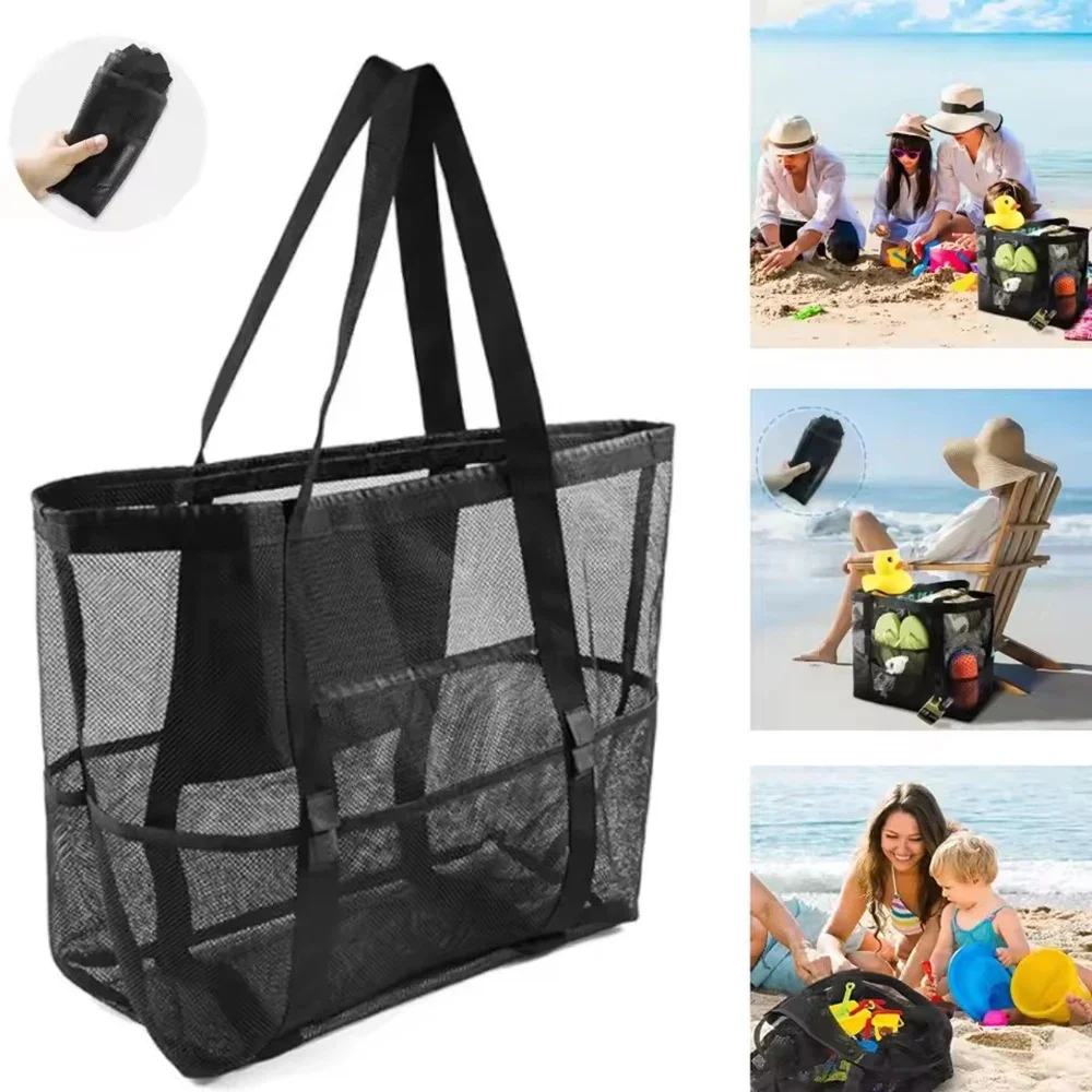 1개입, 초대형 메시 소재 비치 백, 어린이용 수영용품 - Tote Bag Beach 리뷰 및 가격