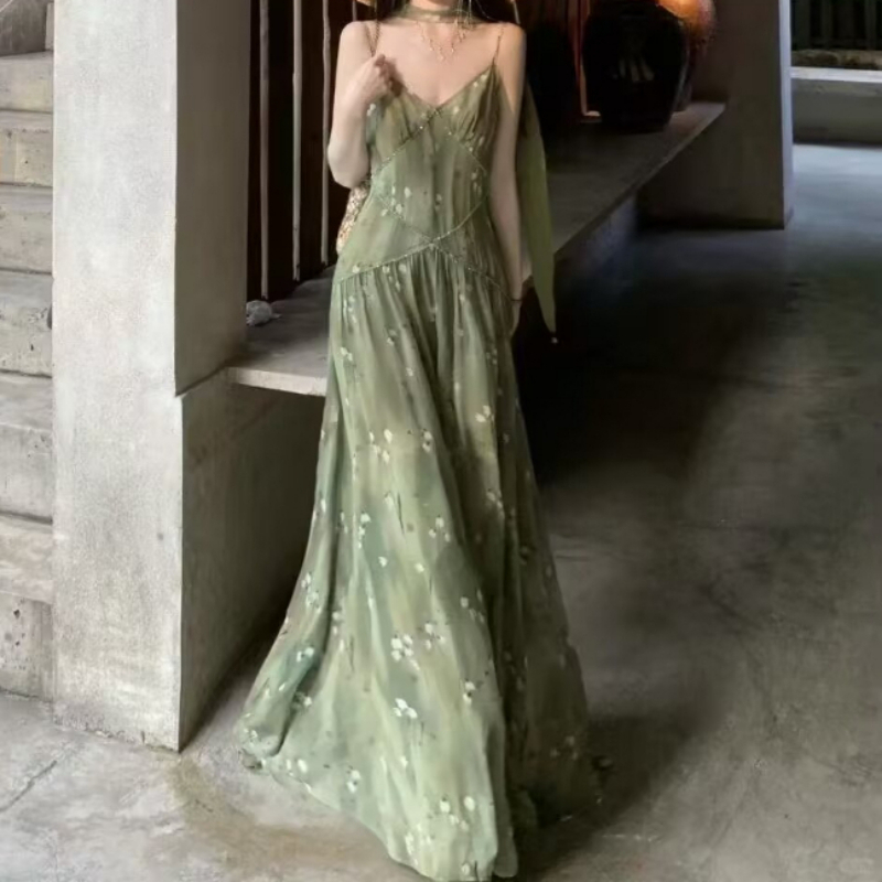 2025년 신상 빈티지 우아한 프렌치 플로럴 프린트 브 - Midi Skirt Floral 리뷰 및 가격